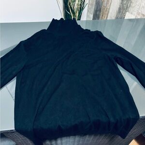 Men's Black Turtleneck Sweater